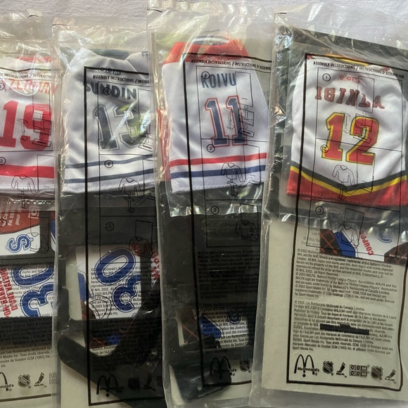 Collection of Five (5) McDonald’s Mini Jerseys from 2003 - Picture 1 of 2